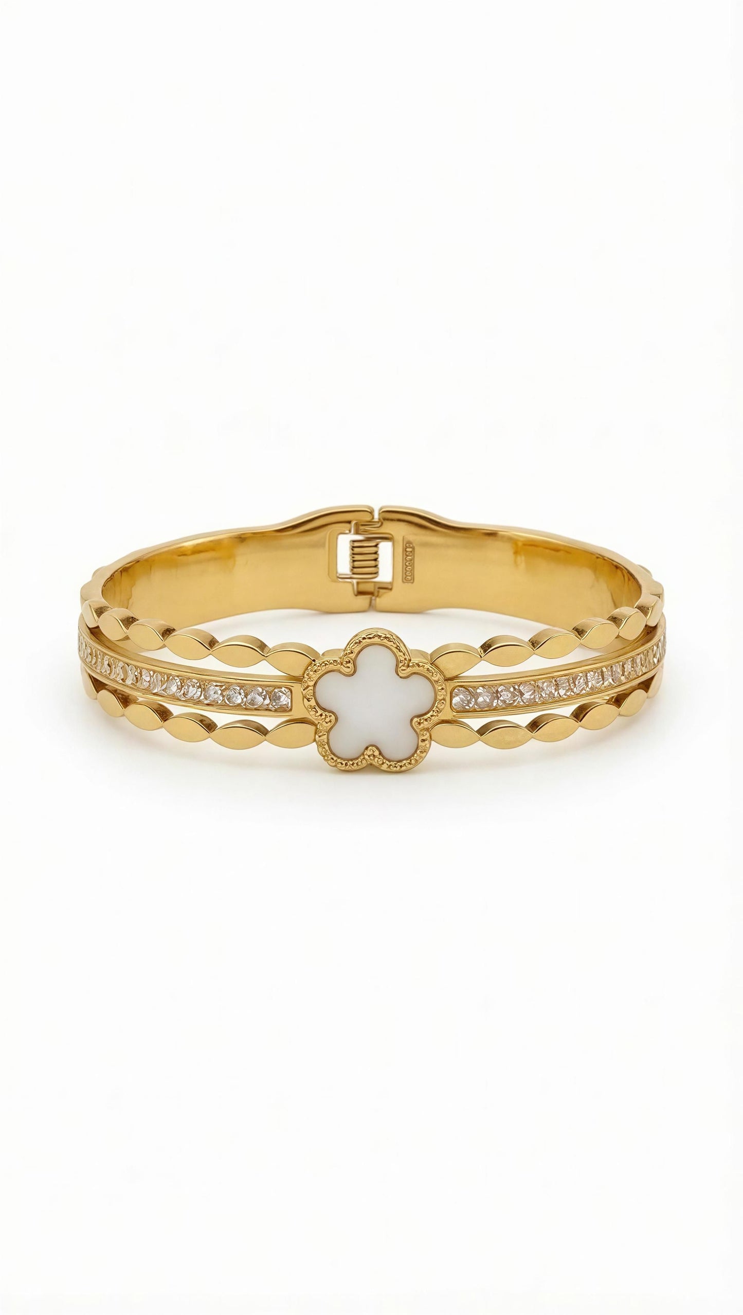 Clover Charm Luxe Bracelet - Tiny Wrist