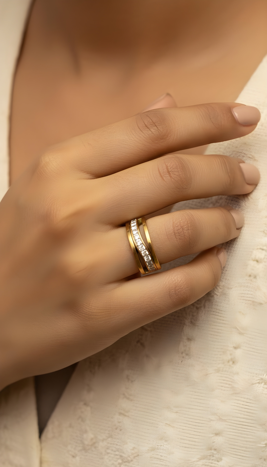 Criss-Cross Crystal Band