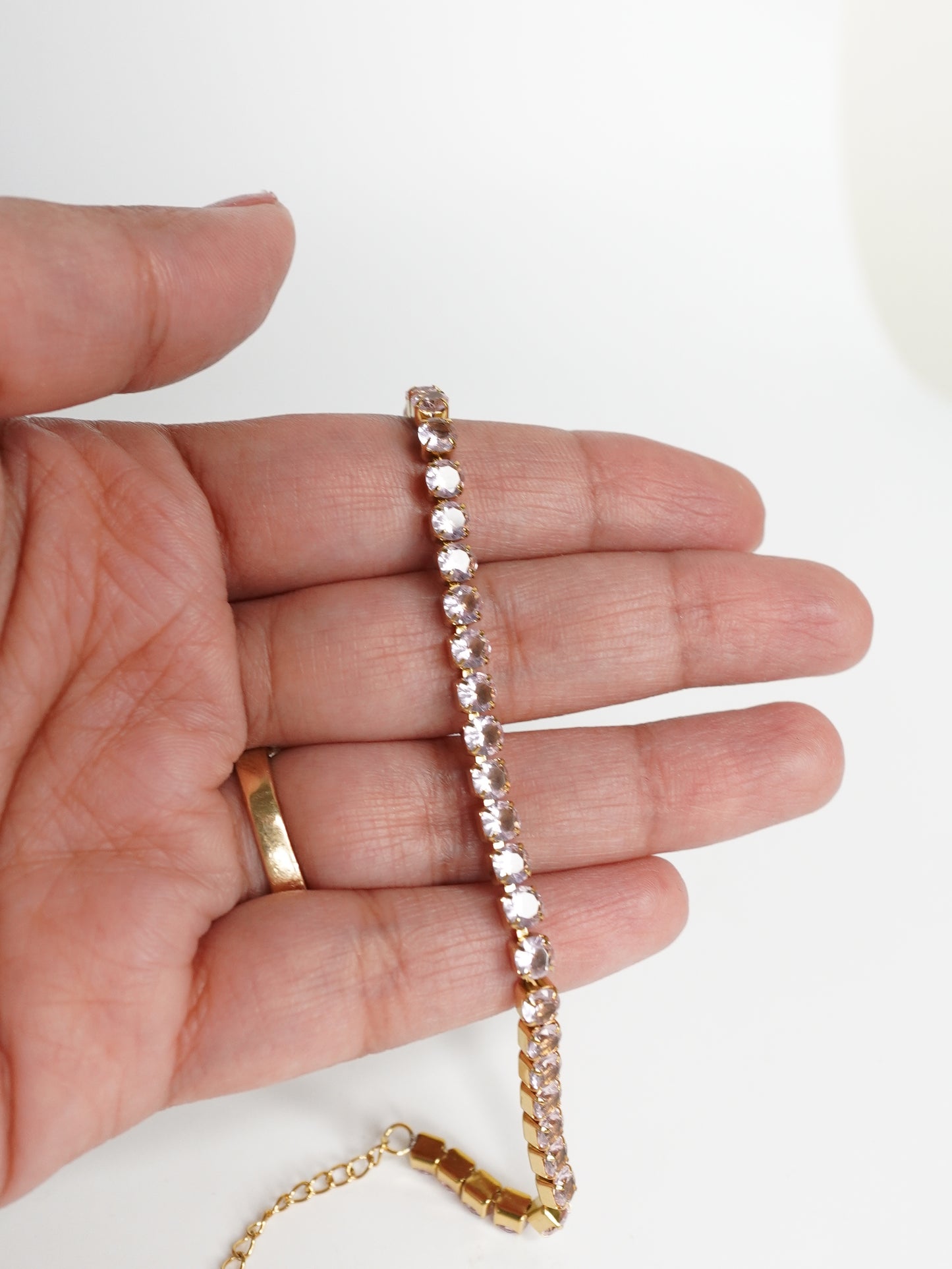 Blush Aura Tennis Bracelet