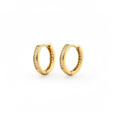 Celeste Spark Huggie Hoops