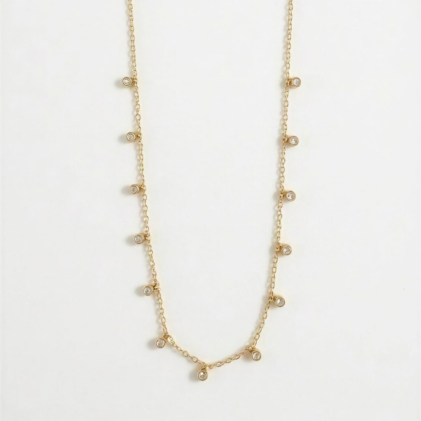 Celeste Stardust Drop Necklace