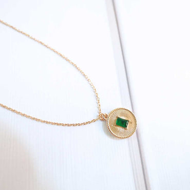 Emerald Radiance Pendant Necklace