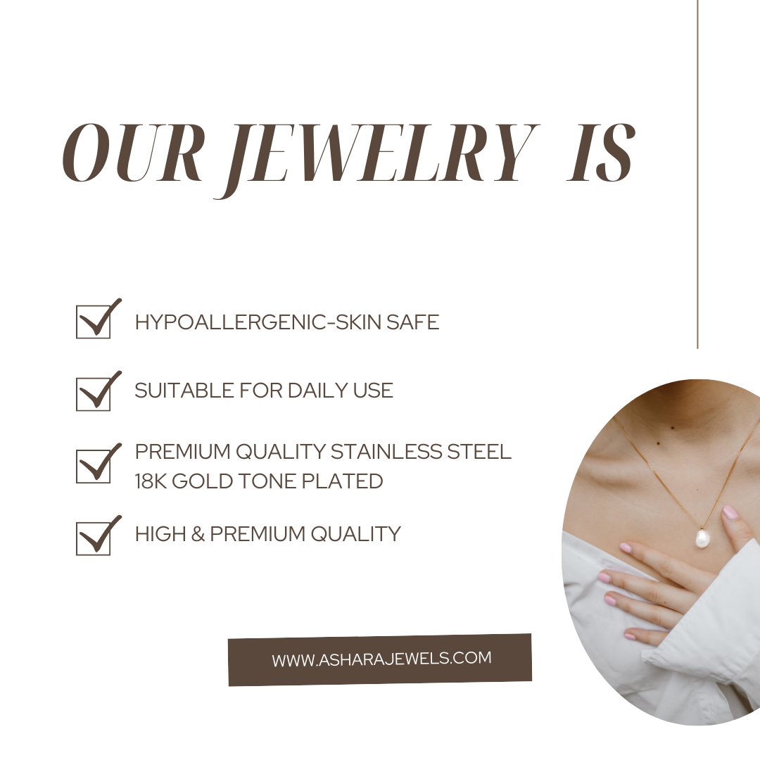 Ashara Deco Heart Studs