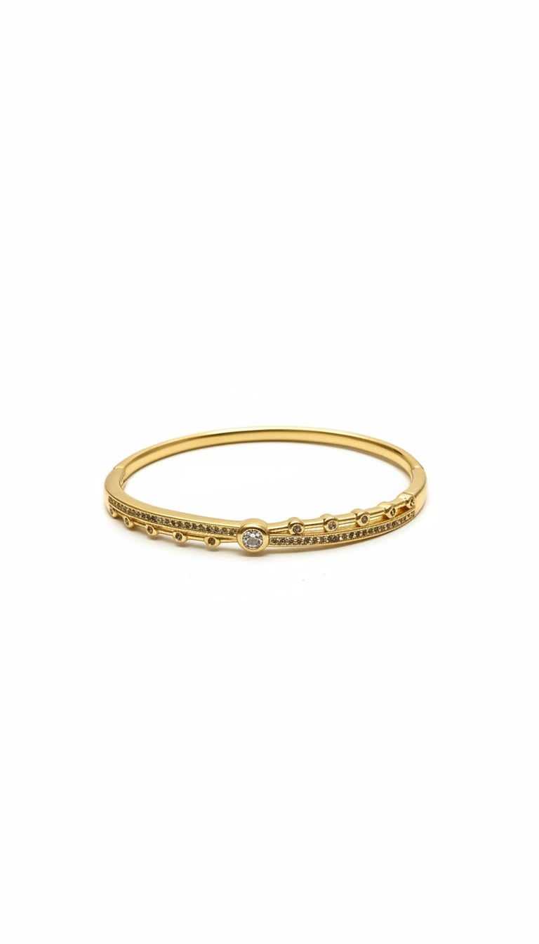 Stellar Orbit CZ Bangle Bracelet