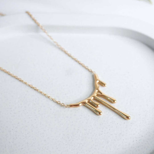 Drizzle Glow Necklace – 18K gold-plated stainless steel necklace