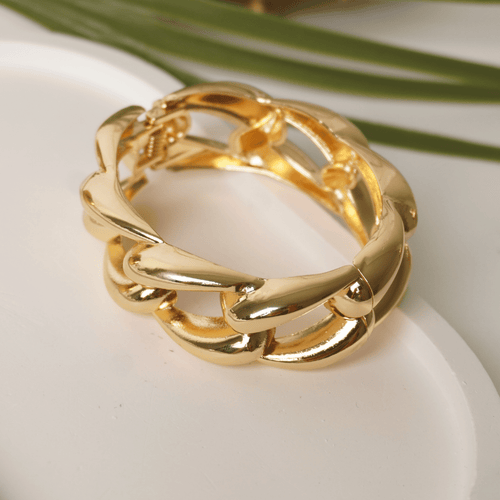 Ashara Golden Link Luxe Bracelet – gold-plated bracelet