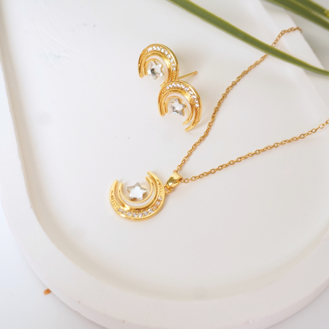 Ashara Celestial Glow Moon & Star Set