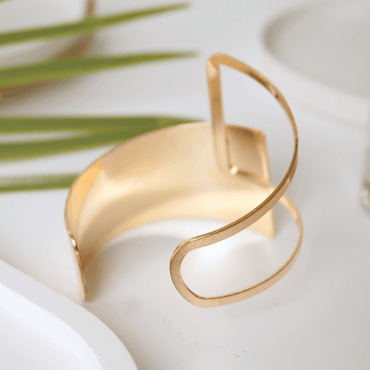 Sculpted Hammered Cuff Bracelet