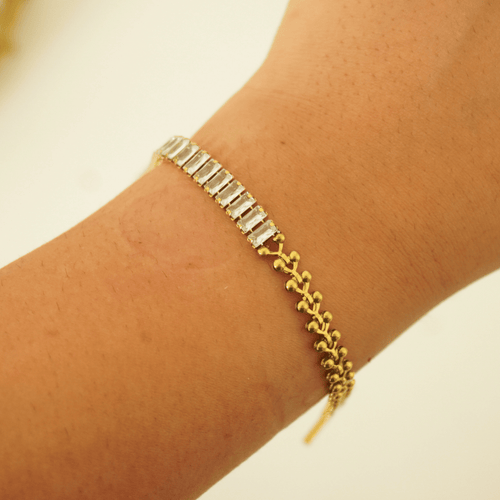 Ashara Dusk Duo Bracelet – 18K gold-plated stainless steel bracelet