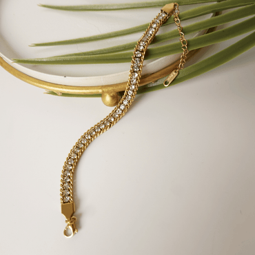 Ashara Crystal Luxe Chain Bracelet