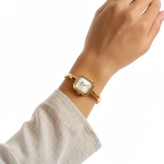 Aria Gold – Minimal Gold-Plated Bracelet Watch