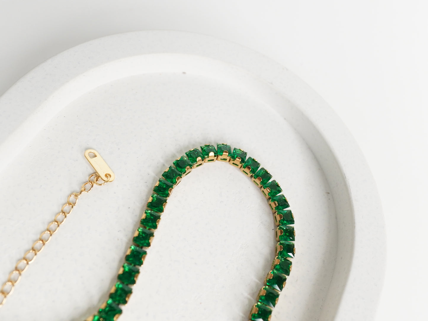 Emerald Radiance Tennis Bracelet