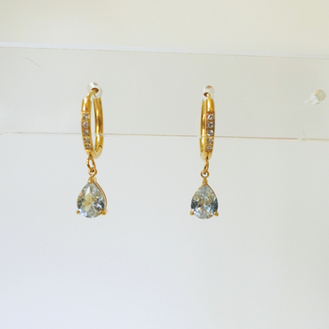 Ashara Crystal Drop Luxe Hoops