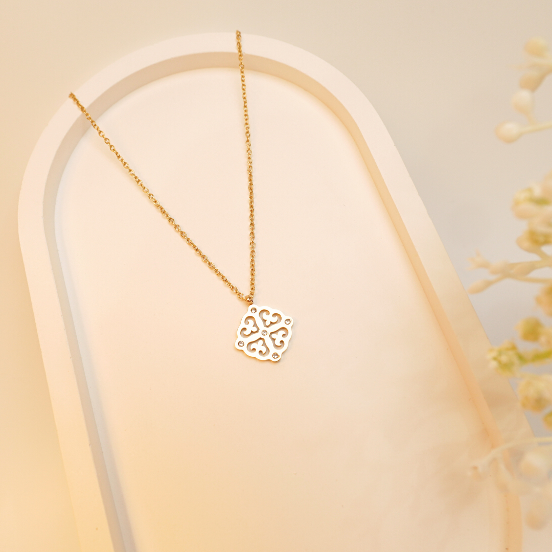 LoveLight Cutout Heart Pendant Necklace