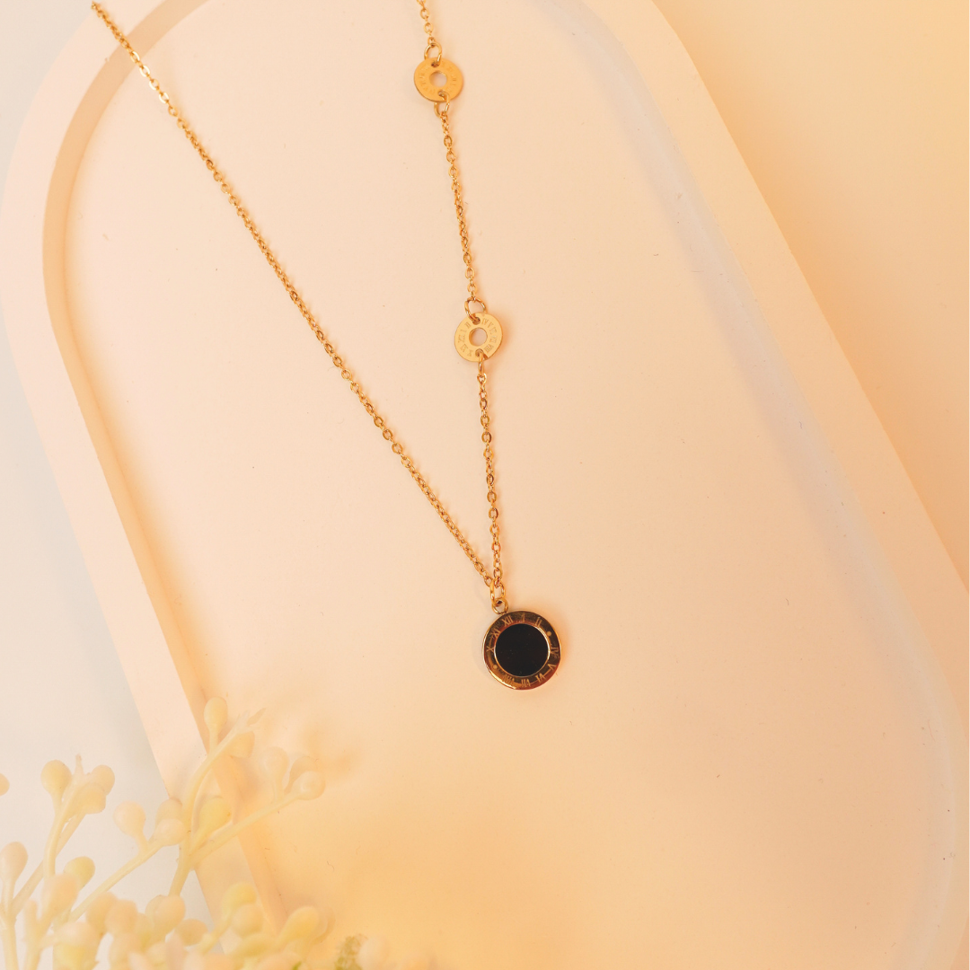 Ashara Noir Orbit Necklace