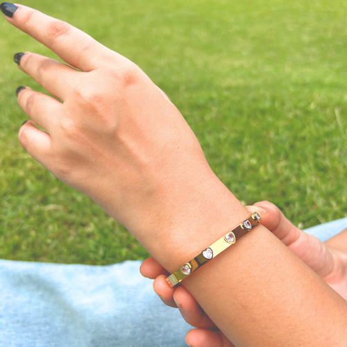 Ashara Eterna Shine Bracelet – 18K gold-plated stainless steel bracelet