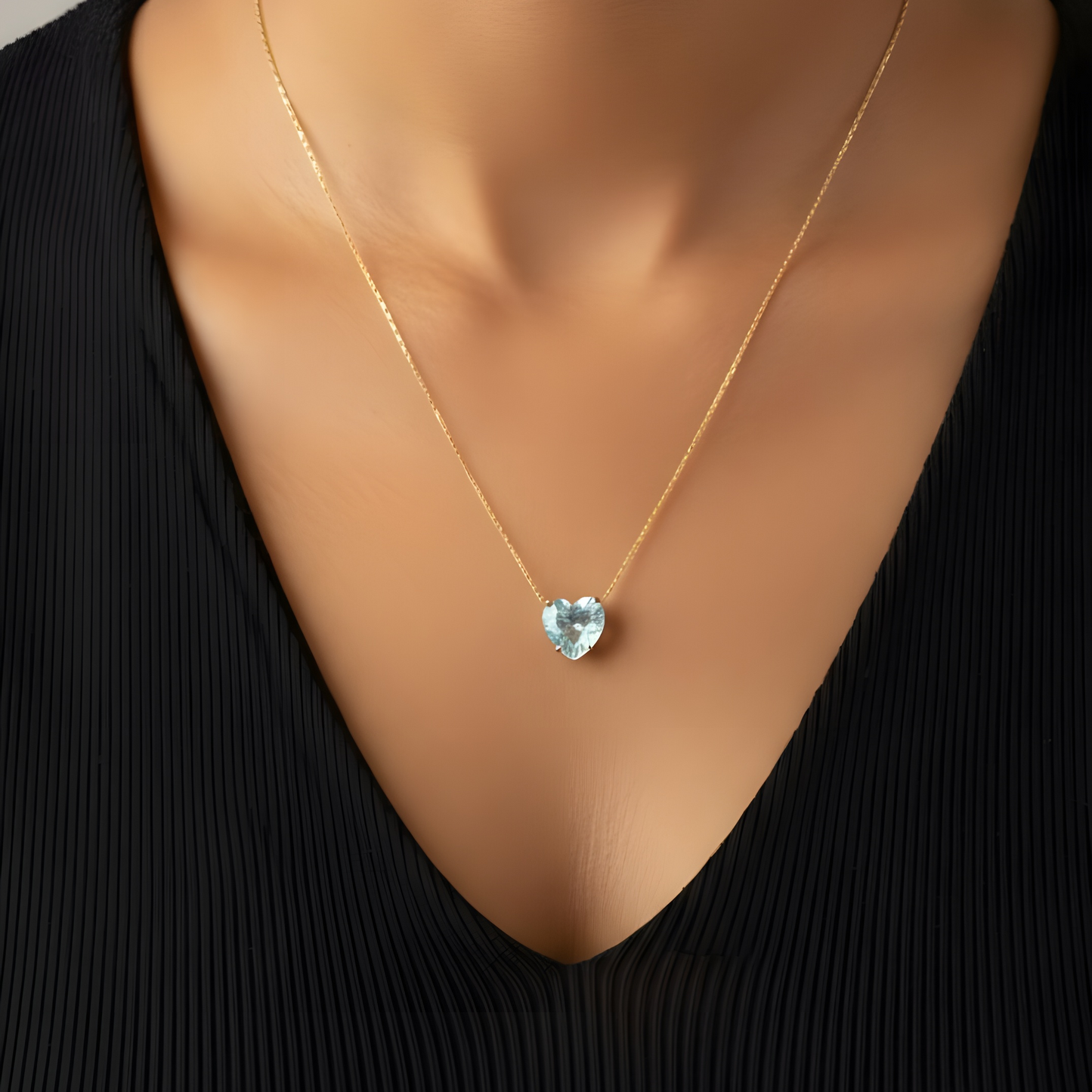 Heart Solitaire Necklace