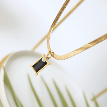 Ashara Noir Luxe Pendant Necklace