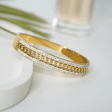 Eterna Luxe Chain Bangle Bracelet