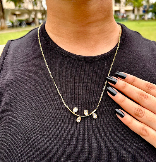 Ashara Raindrop Arch Necklace