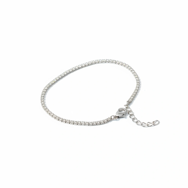 Luna Ice Tennis Bracelet – Silver Finish