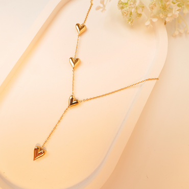 Ashara Heartline Lariat Necklace