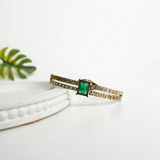 Emerald Grace Gold Bracelet