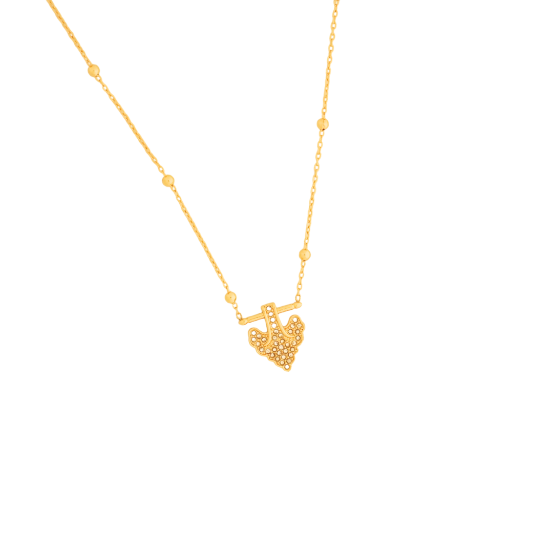 Ashara Heart & Bold Pendant Necklace