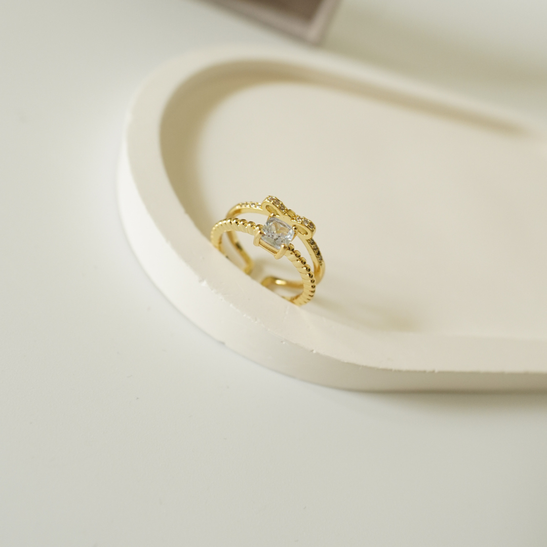 Golden Hour Stacking Ring|Adjustable