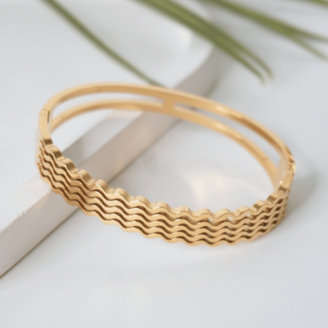 Eterna Wave Bangle Bracelet