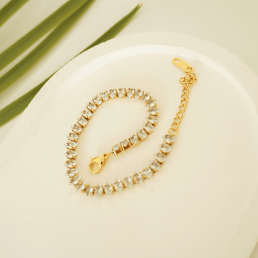 Ashara Oval Elegance Tennis Bracelet