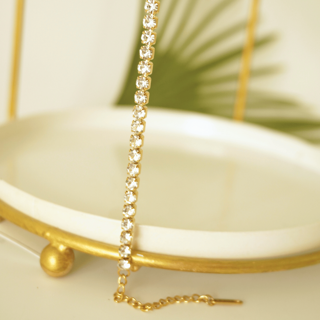 Eterna Tennis Bracelet – 18K Gold-Plated
