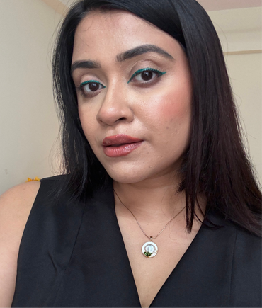 Ashara Circle of Bloom Pendant – 18K Gold-Plated