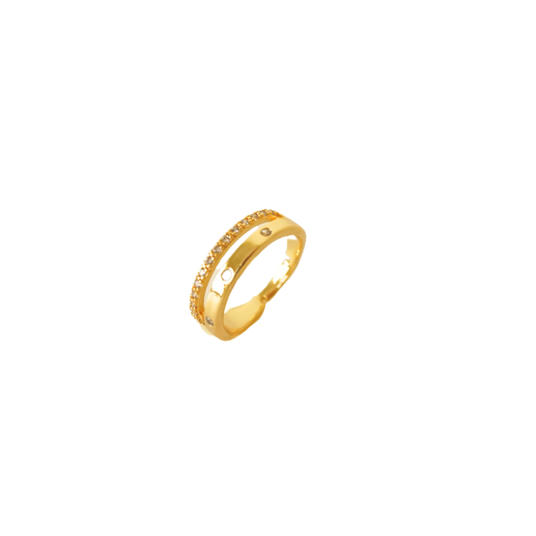 Ashara Lumière Dual Band Ring