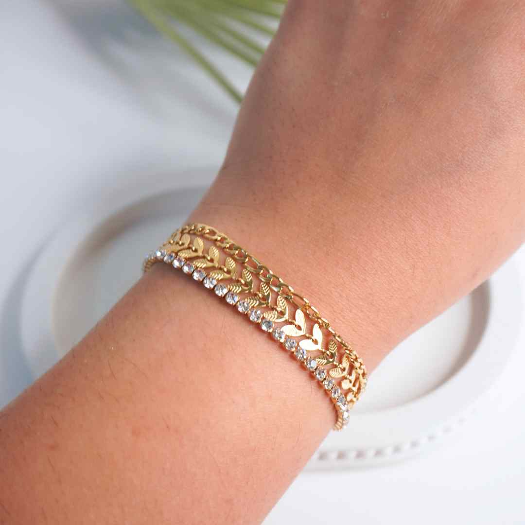 Eternal Hearts Diamond-Cut Bracelet