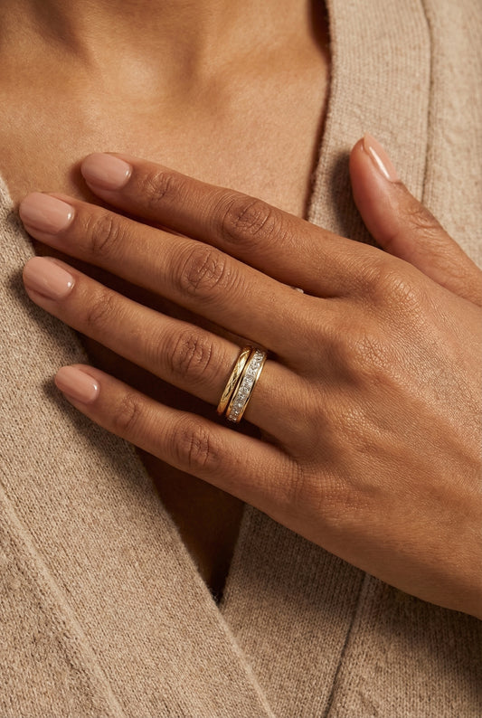 Dual Stacked Band Ring