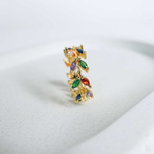 Flora Aura Adjustable Gold-Plated Ring – 18K gold-plated copper adjustable ring