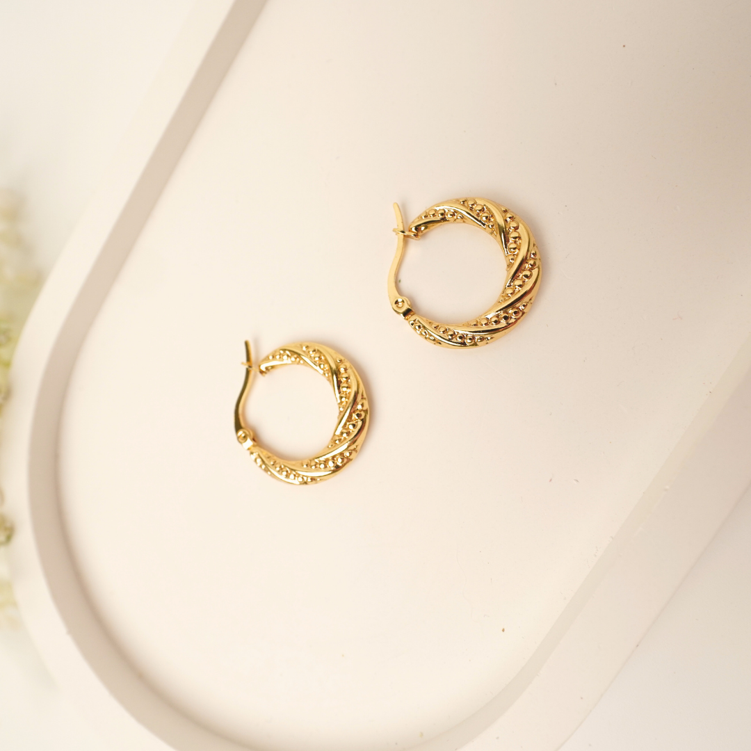 Ashara Etched Glow Hoops