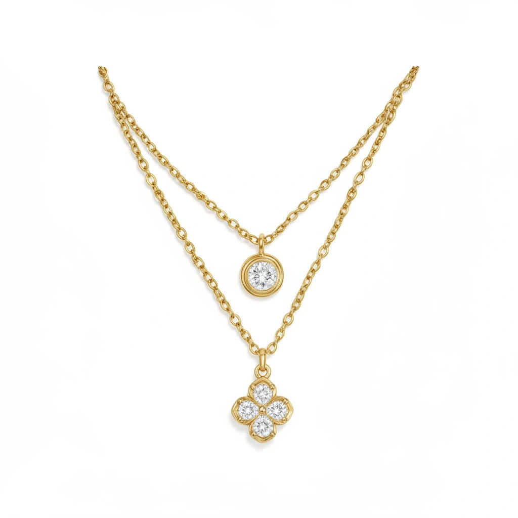 Fleur Double Layer Necklace