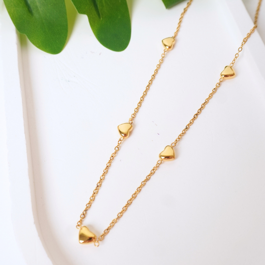 Ashara Golden Love Drops Necklace