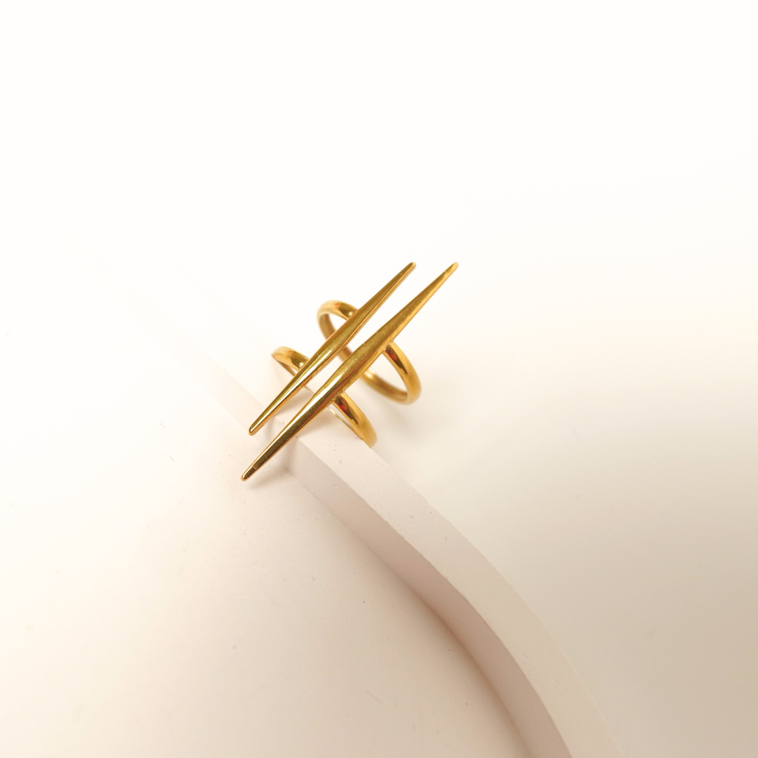 Ashara Triple Spike Statement Ring