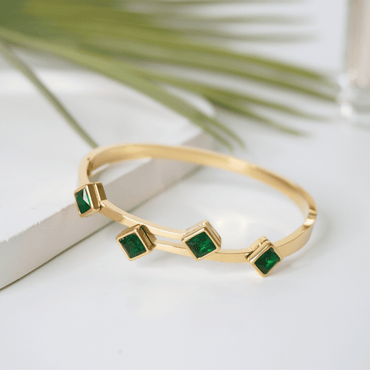 Ashara Emerald Square Bracelet
