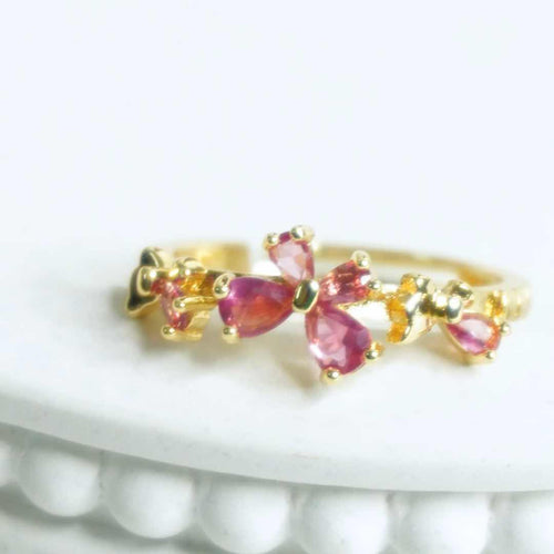 Blossom Beauty Ring – 18K gold-plated stainless steel ring