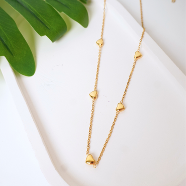 Ashara Golden Love Drops Necklace