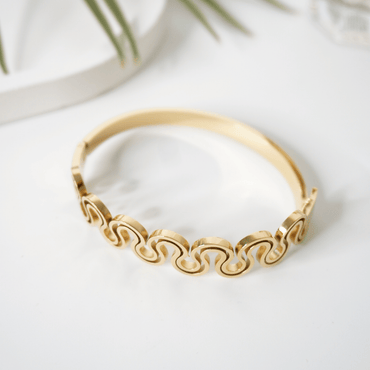 Ashara Golden Wave Bracelet