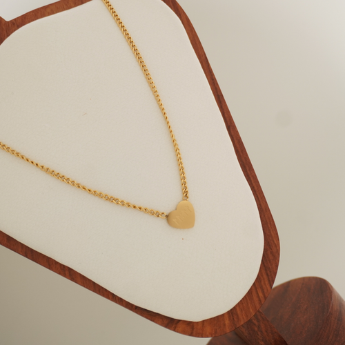 11:11 Necklace – 18K gold-plated stainless steel heart pendant necklace