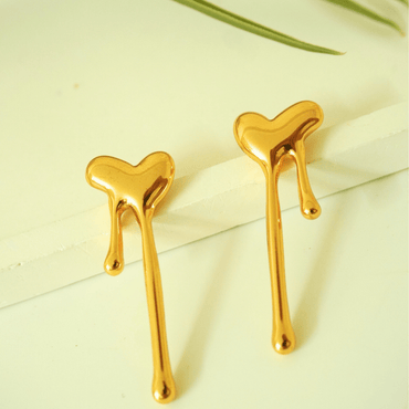 Amora Drip Heart Earrings