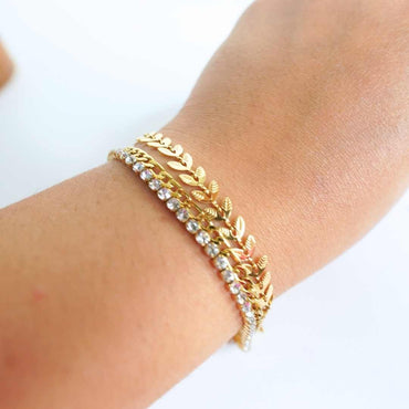 Eternal Hearts Diamond-Cut Bracelet