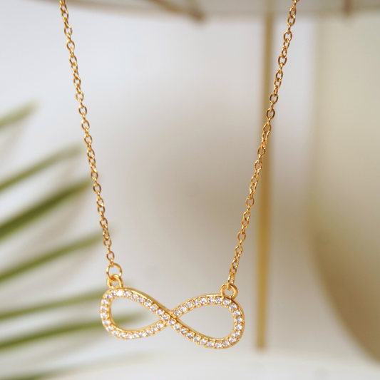 Ashara Eternity Sparkle Infinity Necklace