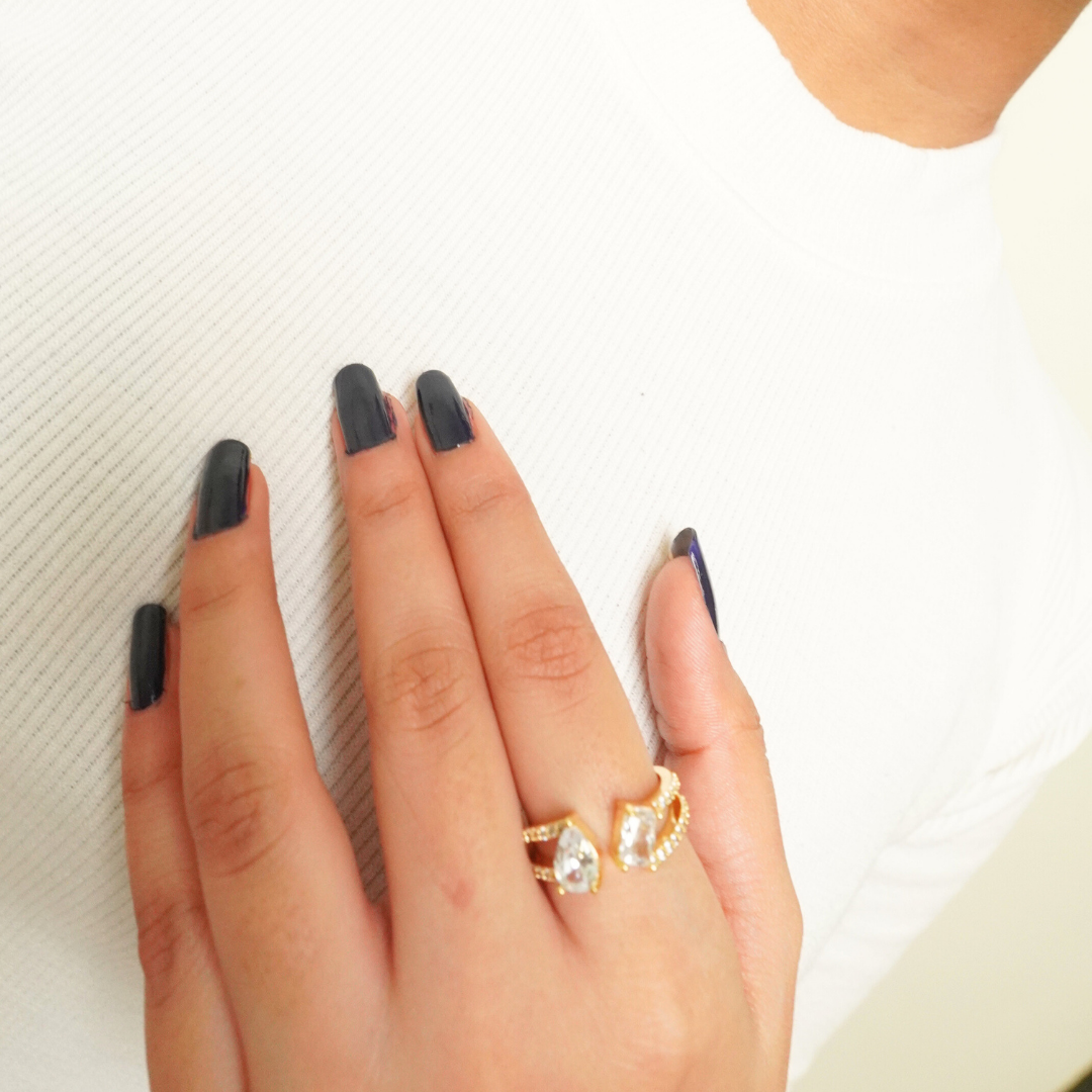 Ashara Twilight Spark Open Ring|Adjustable